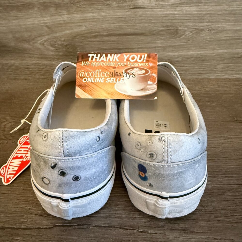 Vans x Moca Classic Slip-On Brenna Youngblood Buttons Size 10.5 Men's NWOB - Picture 5 of 10